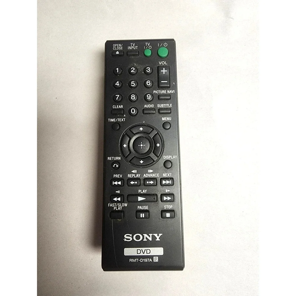 Genuine Sony DVD Remote Control #RMT-D197A For DVD Player ID#2